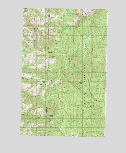 Bodie Mountain, WA USGS Topographic Map