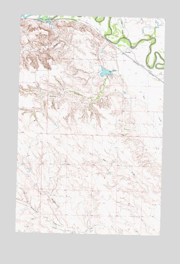 Vandalia, MT USGS Topographic Map