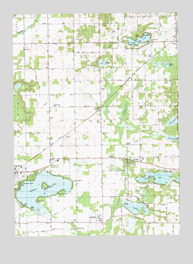 Vandalia, MI USGS Topographic Map
