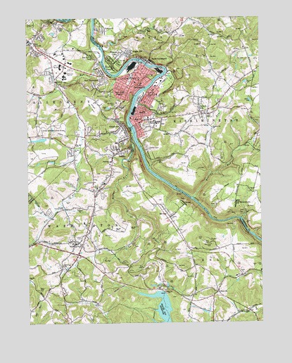Vandergrift, PA USGS Topographic Map