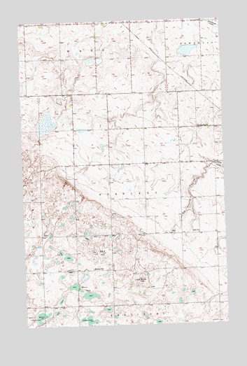 Vanville NE, ND USGS Topographic Map