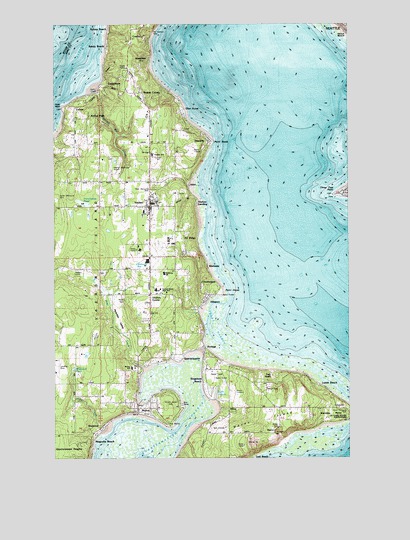 Vashon, WA USGS Topographic Map