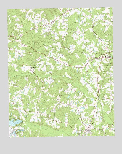 Vass, NC USGS Topographic Map