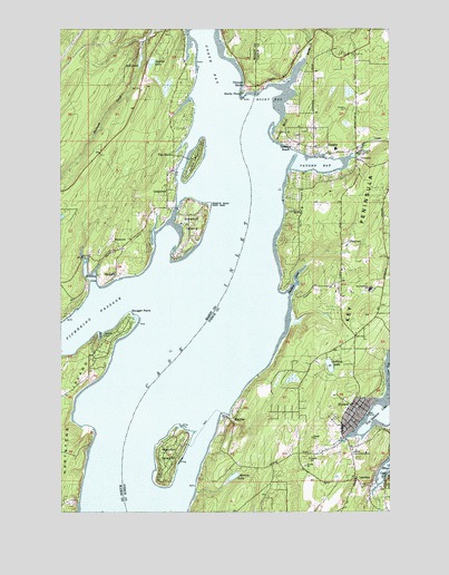 Vaughn, WA USGS Topographic Map
