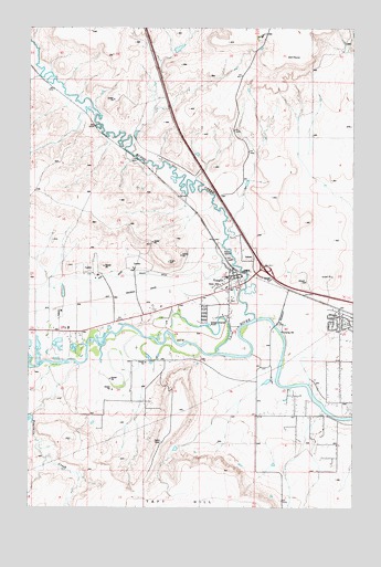 Vaughn, MT USGS Topographic Map