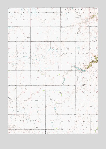 Vayland SE, SD USGS Topographic Map