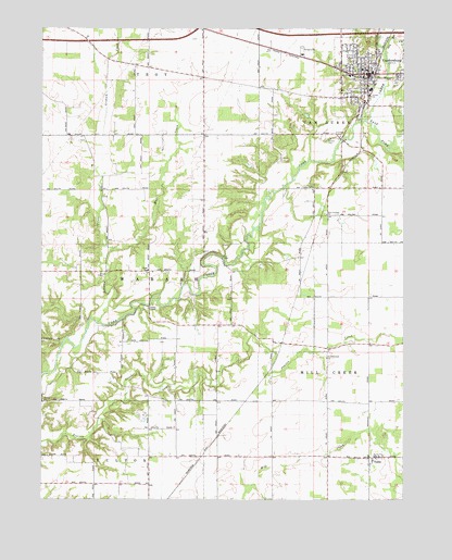 Veedersburg, IN USGS Topographic Map