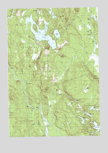 Bog Lake, ME USGS Topographic Map