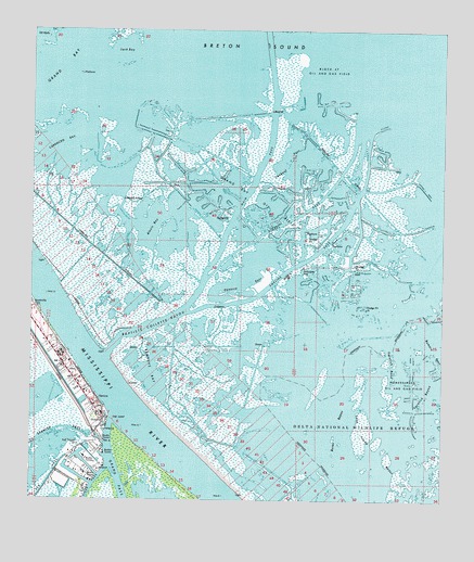Venice, LA USGS Topographic Map