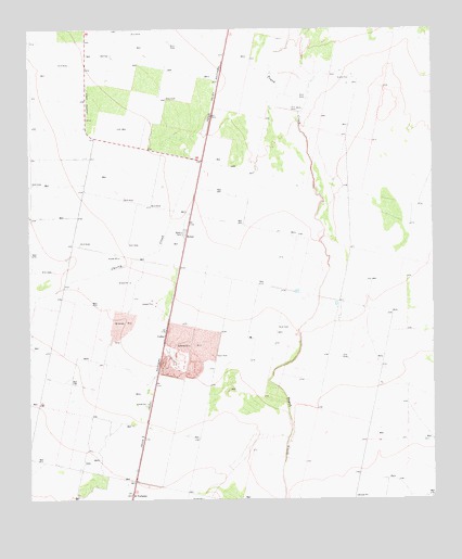 Verhalen North, TX USGS Topographic Map