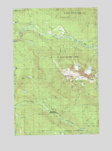 Verlot, WA USGS Topographic Map