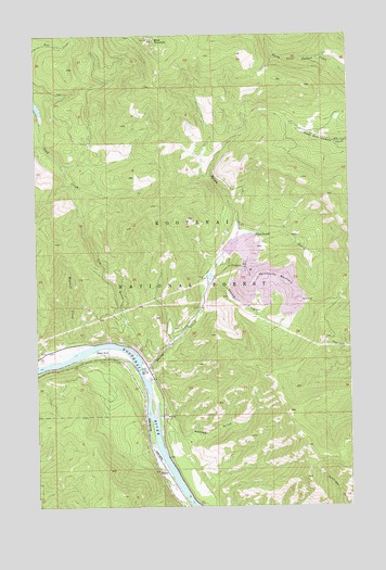 Vermiculite Mountain, MT USGS Topographic Map
