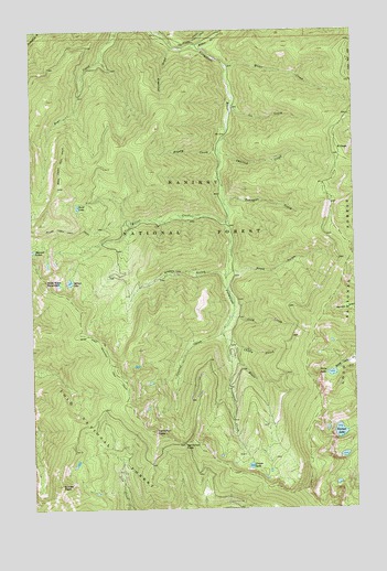 Vermilion Peak, MT USGS Topographic Map