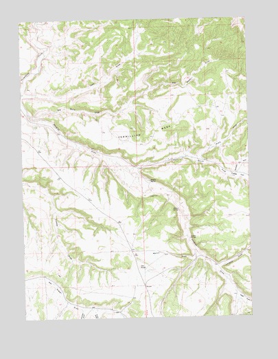 Vermillion Mesa, CO USGS Topographic Map