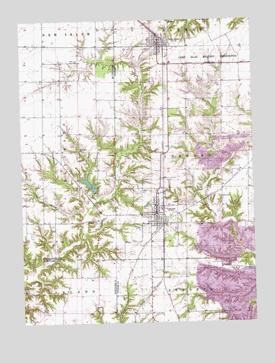 Vermont, IL USGS Topographic Map
