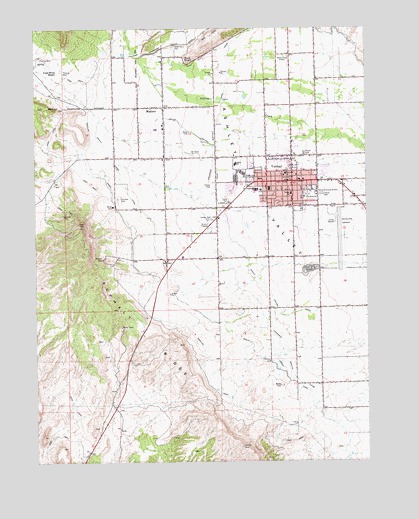 Vernal NE, UT USGS Topographic Map