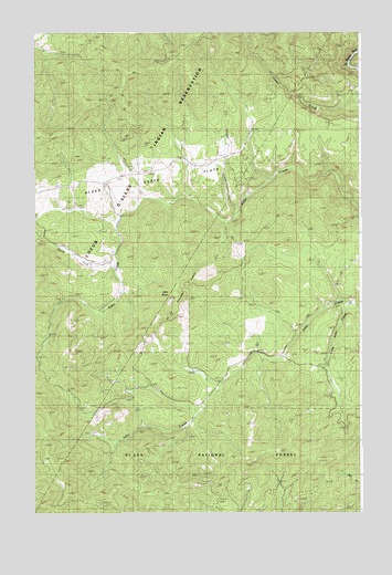 Alder Creek Flats, ID USGS Topographic Map