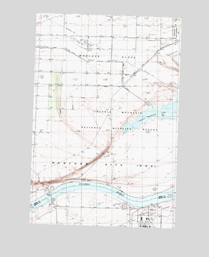 Vernita Bridge, WA USGS Topographic Map