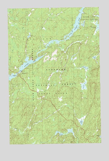 Bogberry Lake, MN USGS Topographic Map