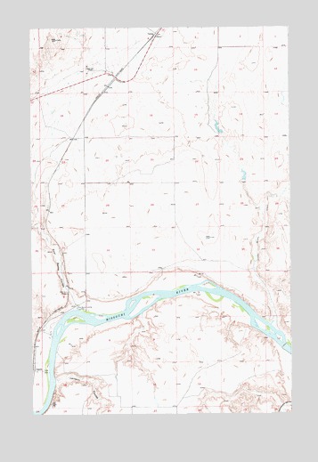 Verona, MT USGS Topographic Map