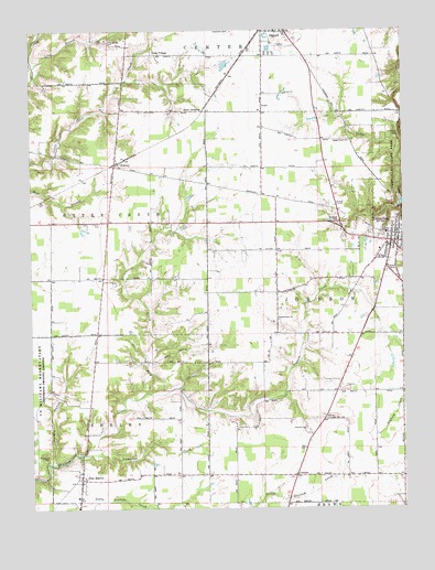 Versailles, IN USGS Topographic Map