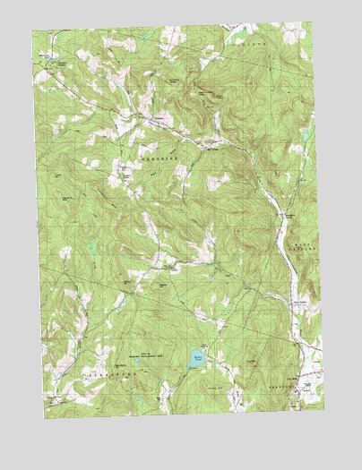 Vershire, VT USGS Topographic Map