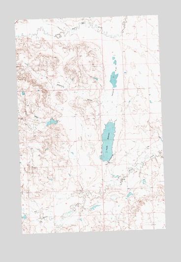 Veseth Reservoir, MT USGS Topographic Map