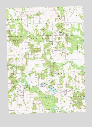 Vestaburg, MI USGS Topographic Map