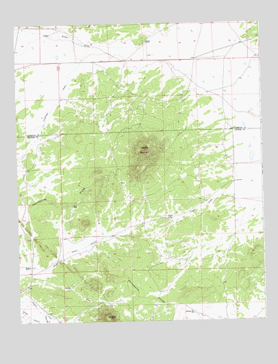 Veteado Mountain, NM USGS Topographic Map