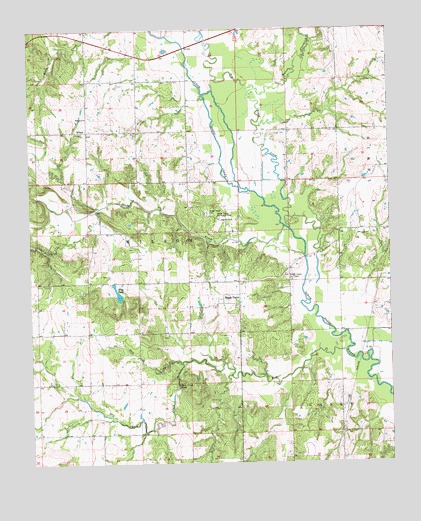 Boggy Depot, OK USGS Topographic Map