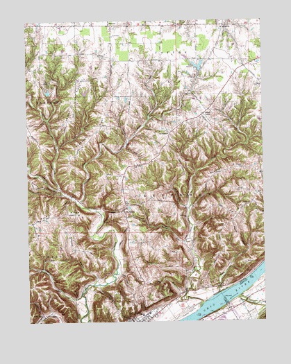 Vevay North, IN USGS Topographic Map