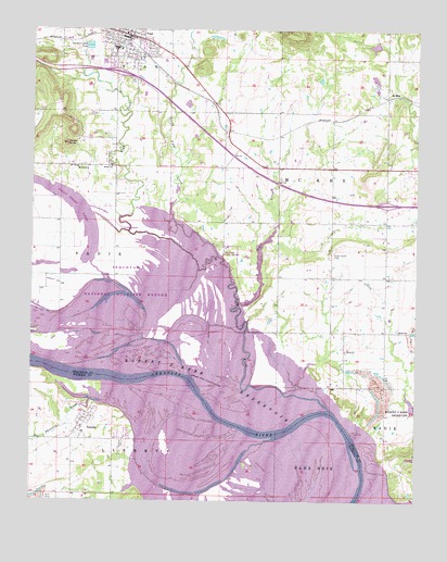 Vian, OK USGS Topographic Map