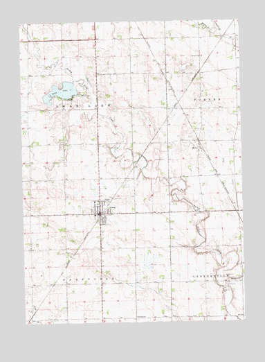 Viborg, SD USGS Topographic Map