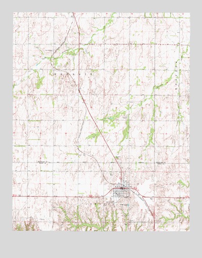 Vici, OK USGS Topographic Map