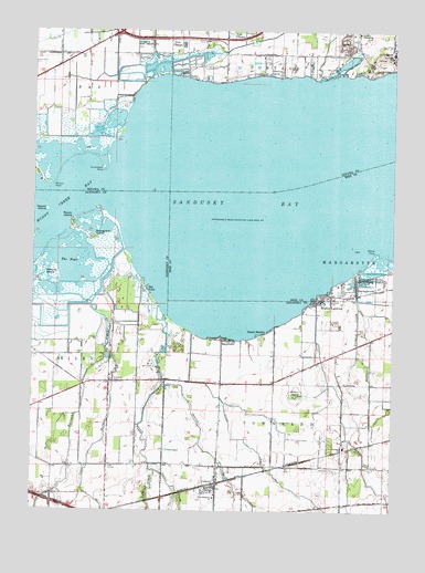 Vickery, OH USGS Topographic Map