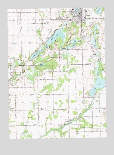 Vicksburg, MI USGS Topographic Map