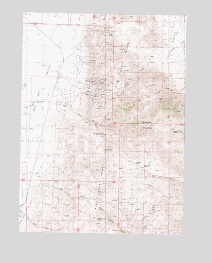 Vicksburg Canyon, NV USGS Topographic Map
