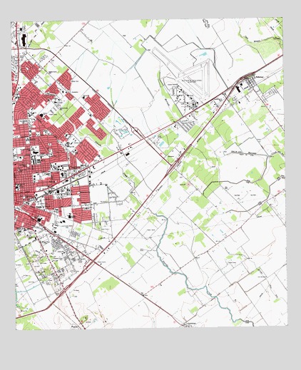 Victoria East, TX USGS Topographic Map
