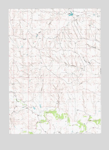 Boggy Reservoir, WY USGS Topographic Map