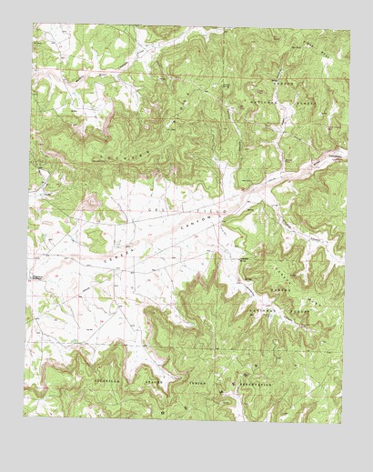 Vigas Canyon, NM USGS Topographic Map