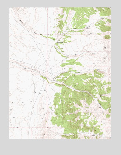 Vigus Butte NE, NV USGS Topographic Map