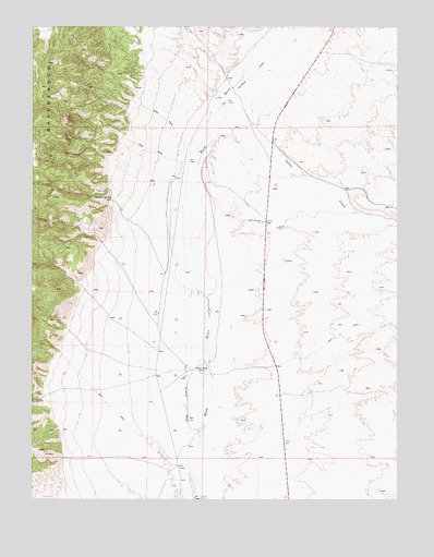 Vigus Butte NW, NV USGS Topographic Map