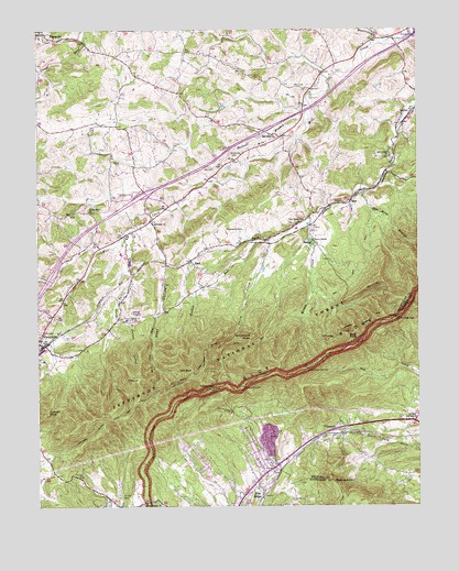 Villamont, VA USGS Topographic Map