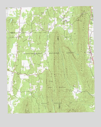 Villanow, GA USGS Topographic Map