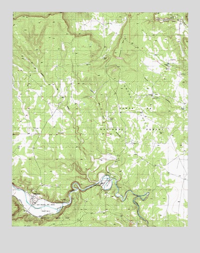 Villanueva, NM USGS Topographic Map