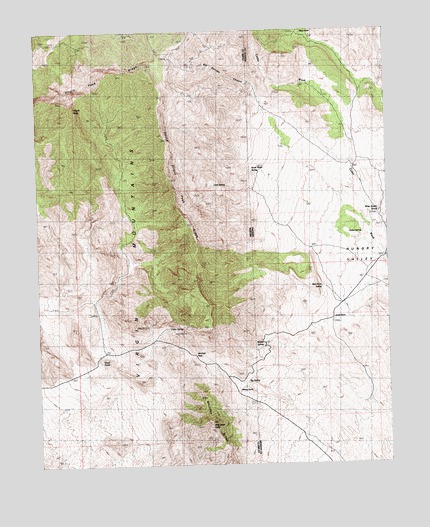 Virgin Peak, NV USGS Topographic Map