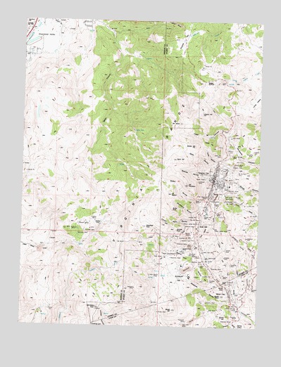 Virginia City, NV USGS Topographic Map