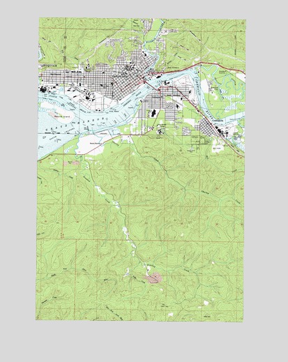 Aberdeen, WA USGS Topographic Map