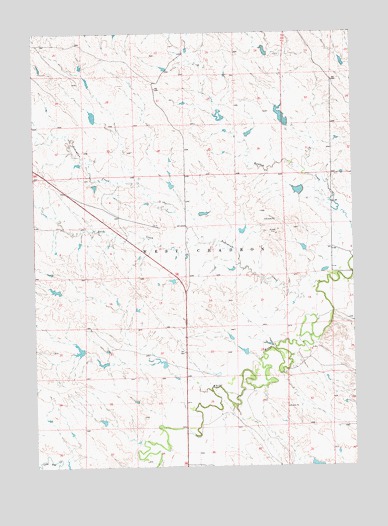 Bohemian Creek, NE USGS Topographic Map