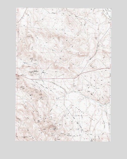 Virtue Flat, OR USGS Topographic Map
